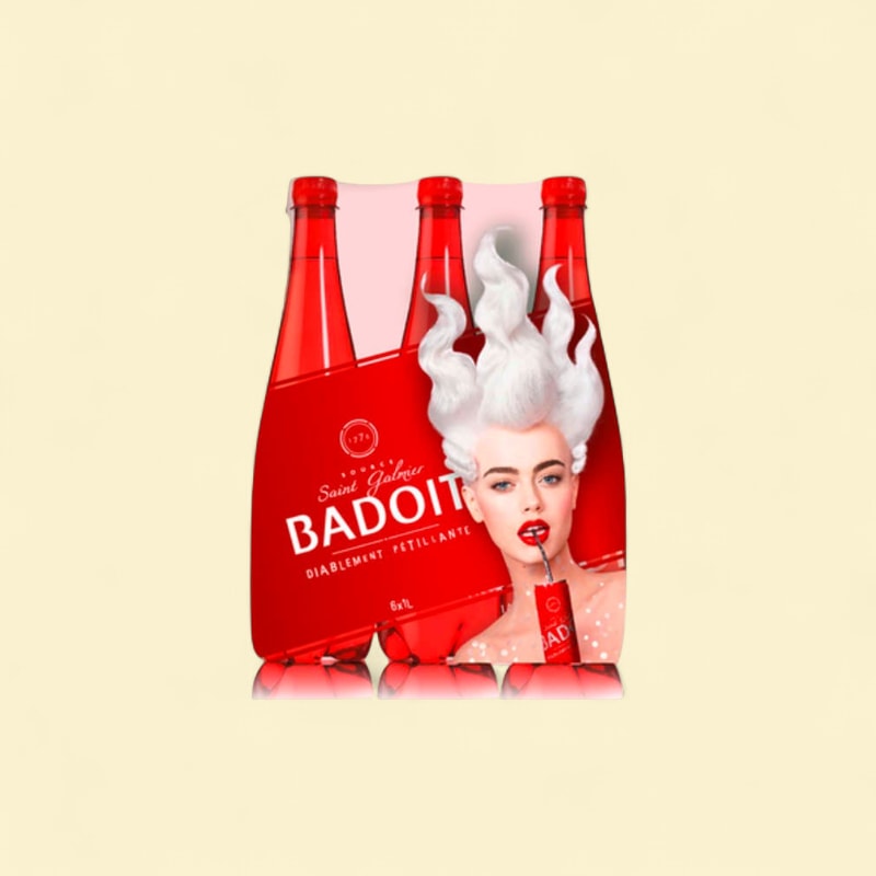 Badoit rouge RPET 1L x6