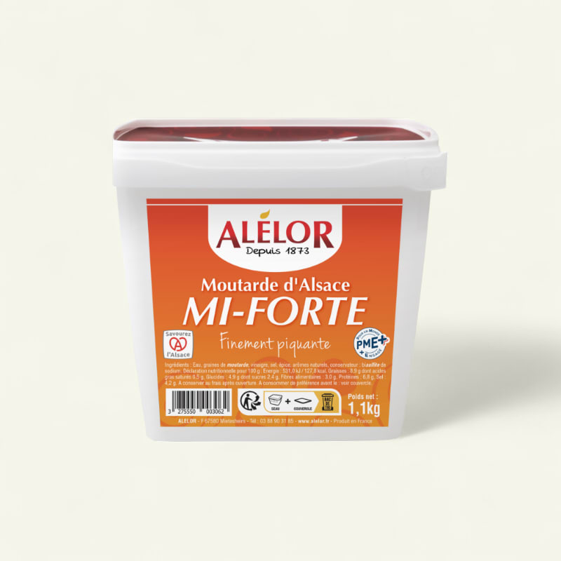 Moutarde Mi-Forte 1,1KG