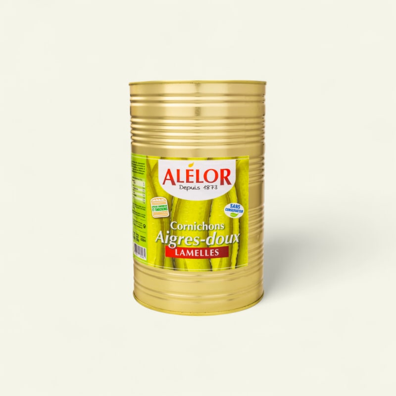 Cornichons Lamelles Aigres - Doux 2.2KG