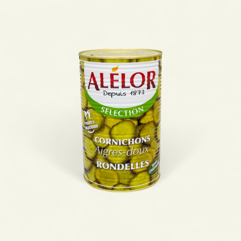 Cornichons Aigres - Doux en Rondelles 2,2KG