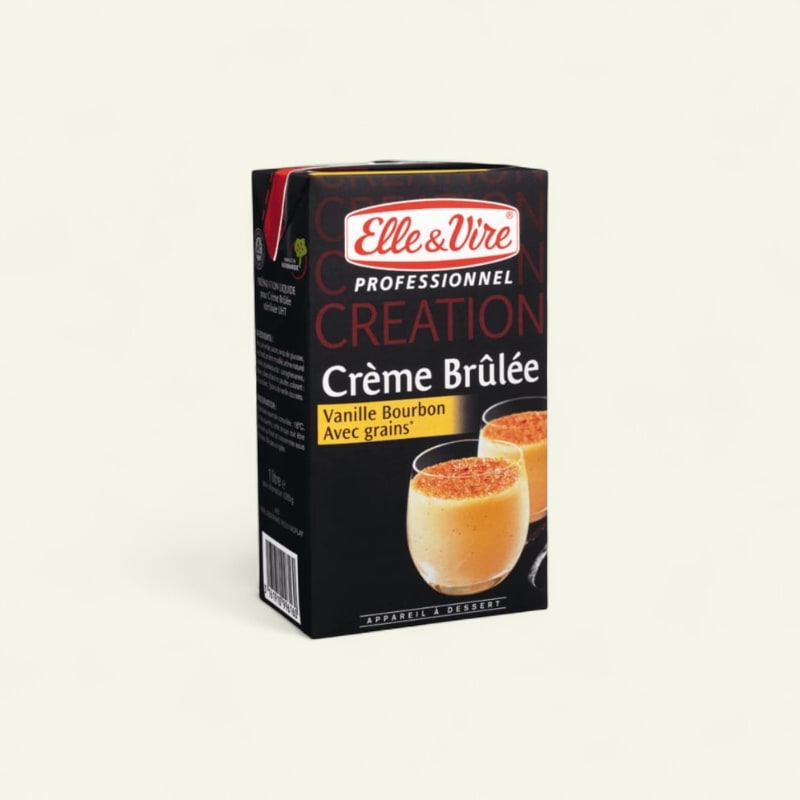 Crème brûlée à la vanille Bourbon 1L