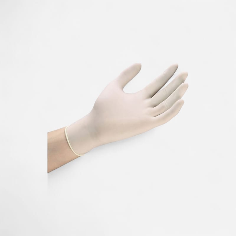 Gant jetable vinyle blanc XL x100