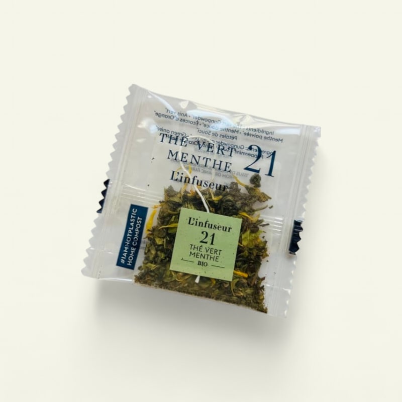 THÉ VERT MENTHE BIO - BOX 50 sachets (compostables)