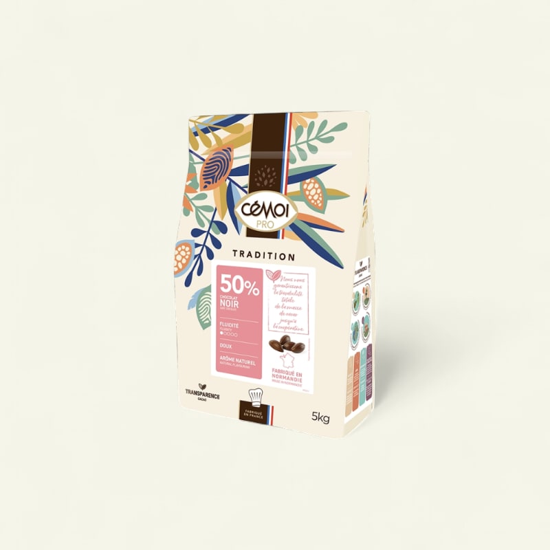 Chocolat pistol noir Cémoi 50% 5kg