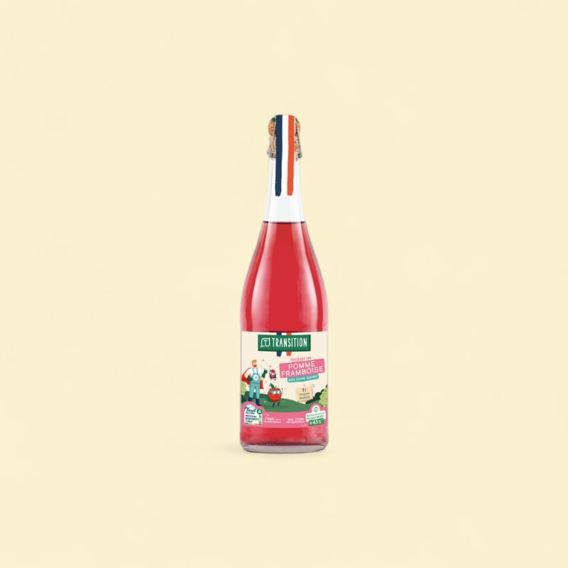 Pétillant de pomme framboise origine France - 75cl