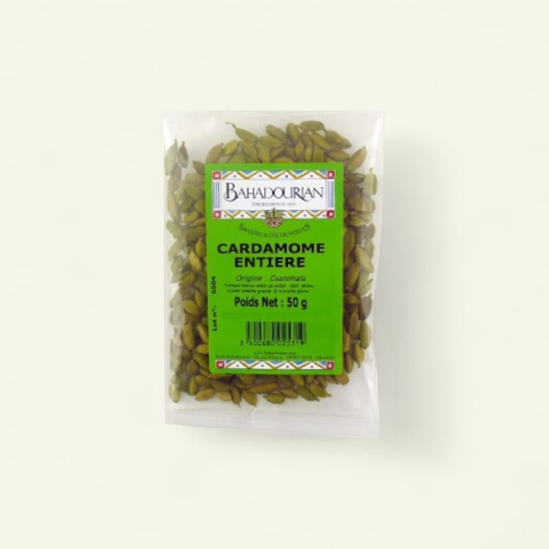 Epice Cardamome entiere 50g Bahadourian