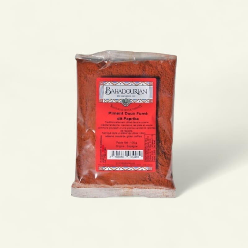 Epice Piment doux fumée moulu "Paprika" 100g Bahadourian