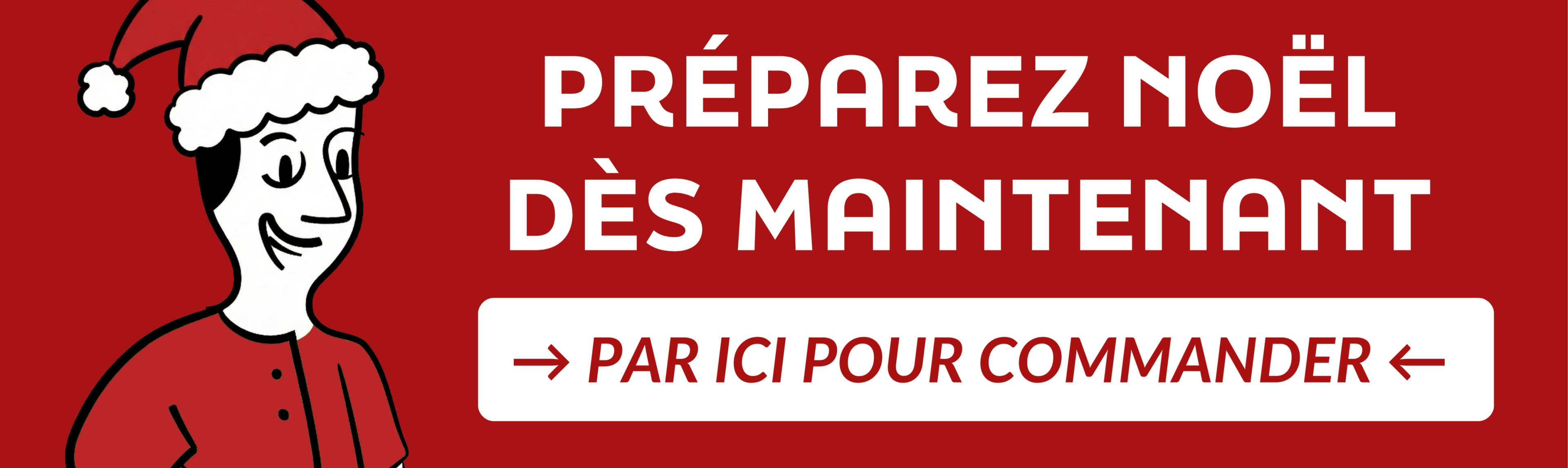 Bannière de Noël frais / ultra frais