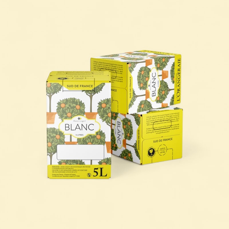 BIB 5L L'Orangeraie Chardonnay IGP Pays d'Oc 2025 blanc 