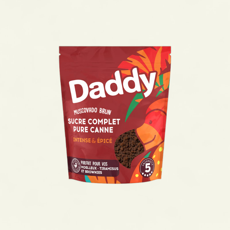 Sucre muscovado brun sachet 500g 