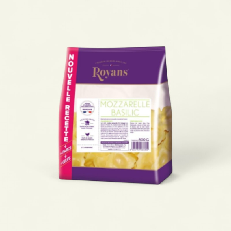 Ravioli frais mozarella basilic 500g