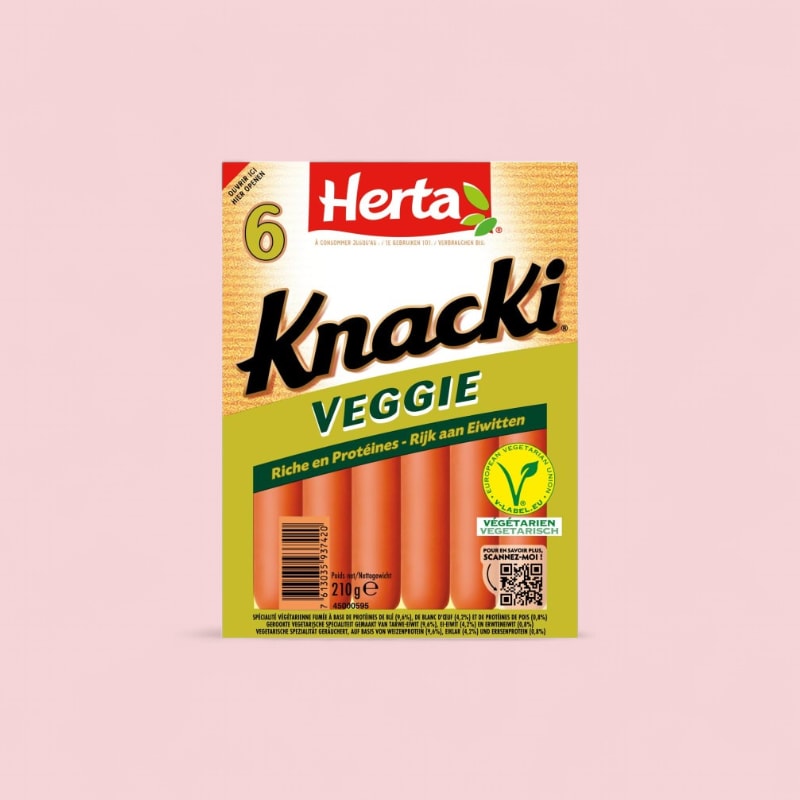 Knacki herta végétale x6 210g