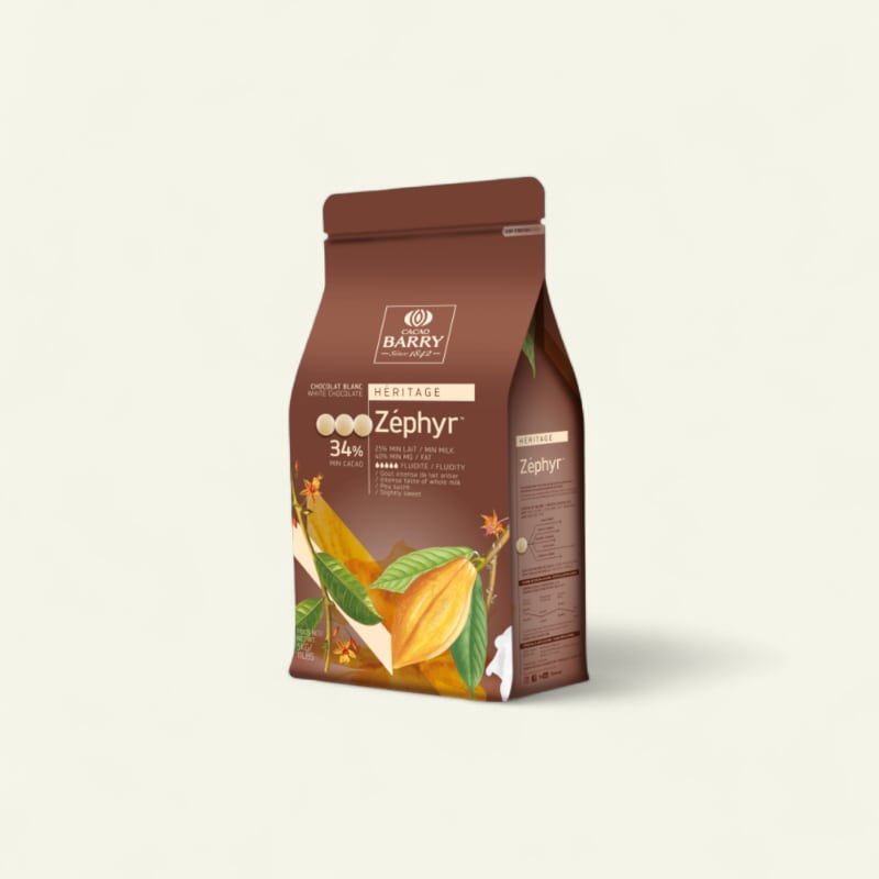 Chocolat pistol blanc Zéphyr Barry 34% 5kg