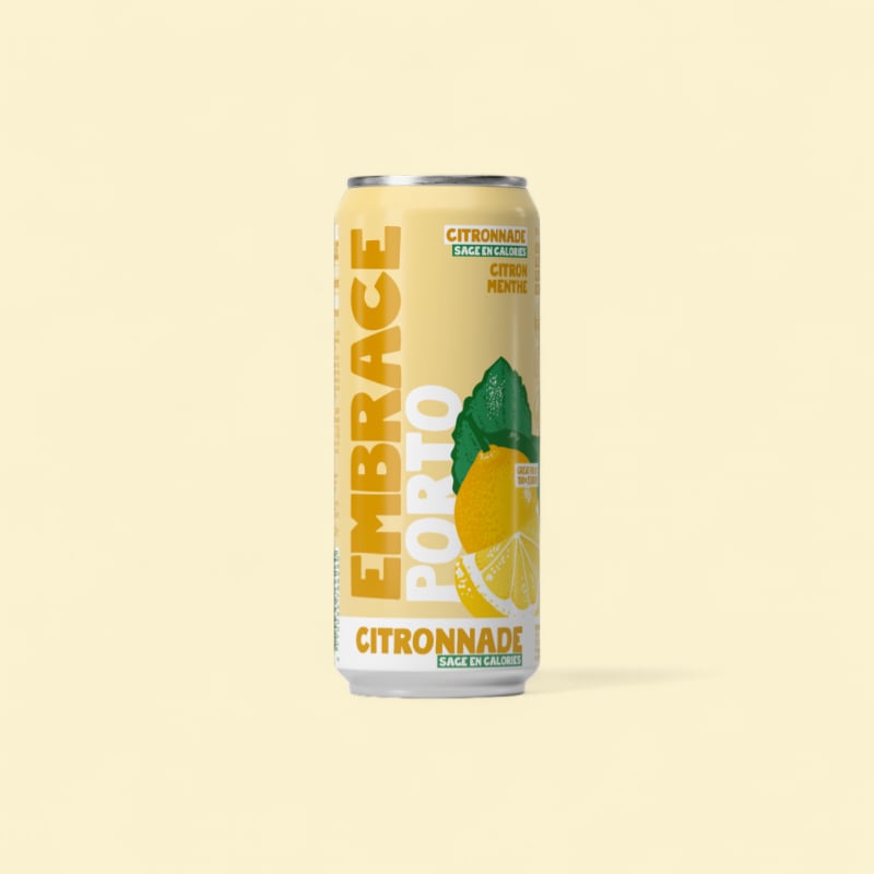 Citronnade Embrace Porto Citron Menthe 12x33cl
