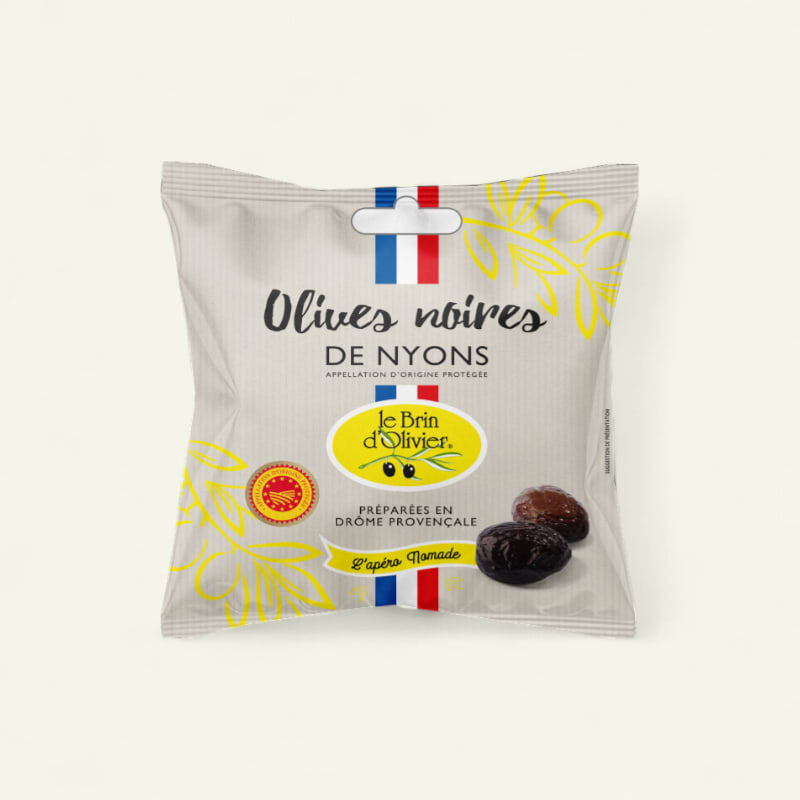 Olives noires de Nyons A.O.P - 22 sachets snack