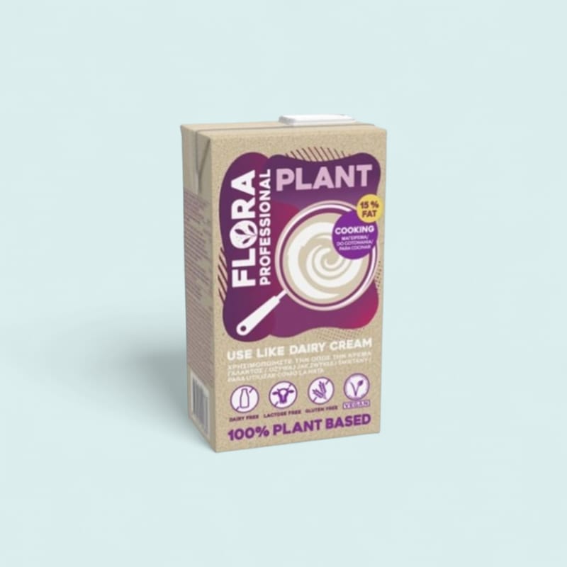 Crème liquide végétale 15% Flora 8x1L