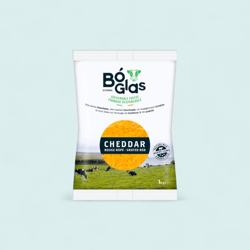Cheddar râpé irlandais Boglas 1kg