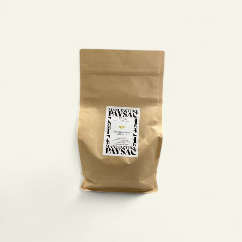 Poudre de cacao naturelle non alcalinisée - Sachet de 1kg
