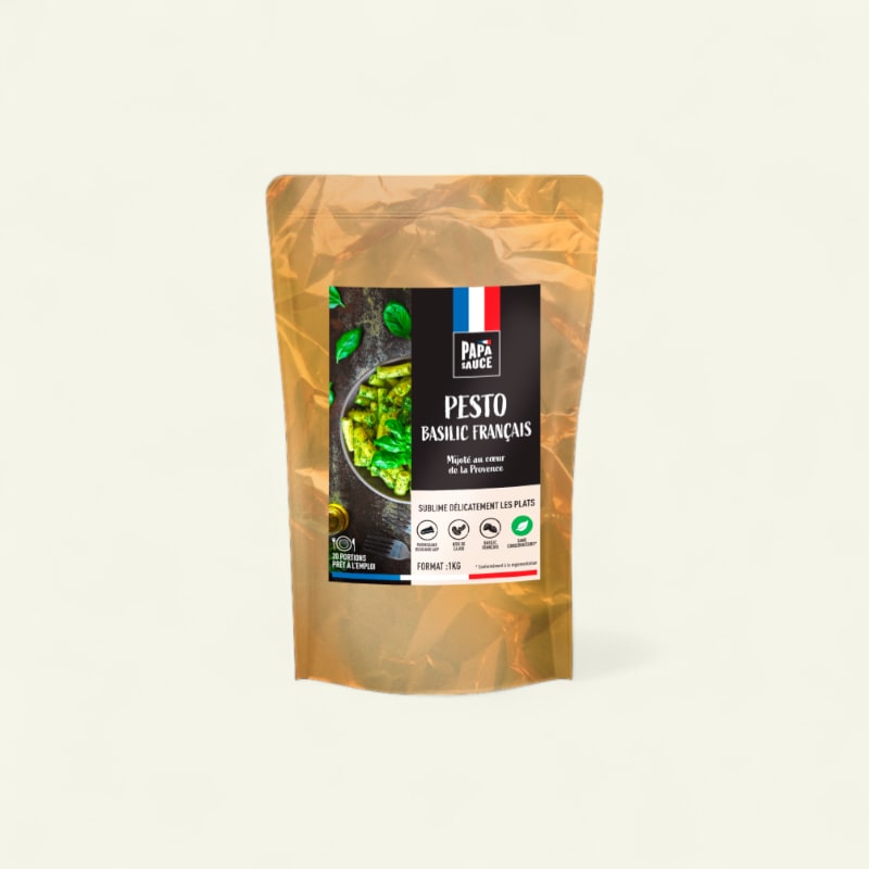 Pesto vert - basilic français & noix de cajou 1kg