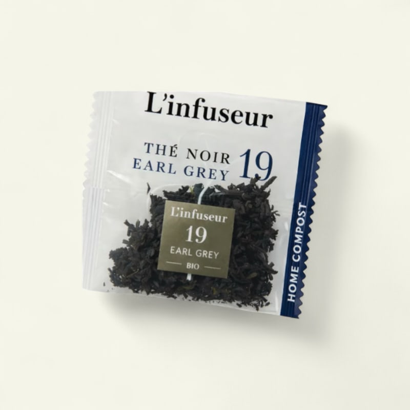50 SACHETS THÉ NOIR EARL GREY BIO -  L'INFUSEUR (Home Compost)