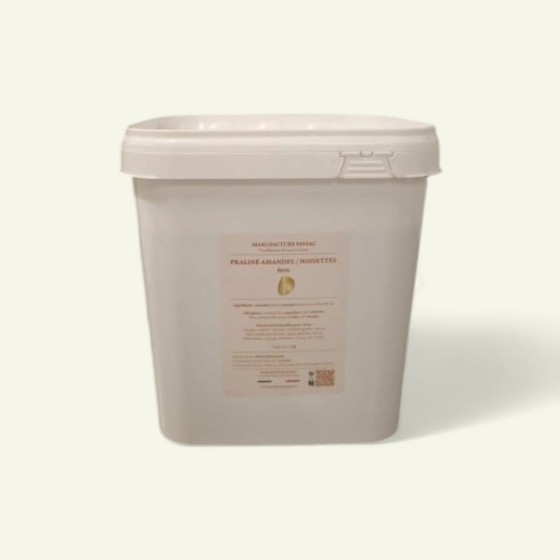 Praliné maison d'exception - 60% amandes-noisettes torréfiées