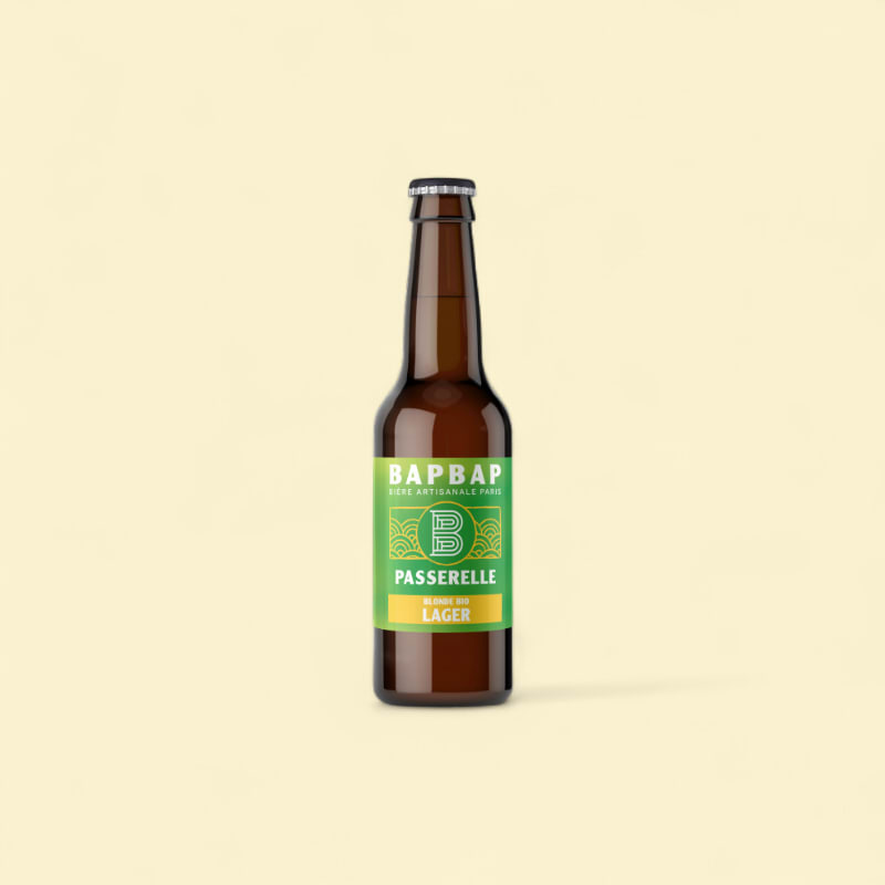 BAPBAP - Passerelle - Blonde bio non filtrée - 12x33cl- 4,5% alc