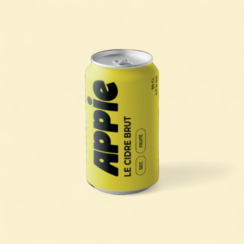 APPIE - Cidre brut en canette - 12x33cl - 4,7% alc