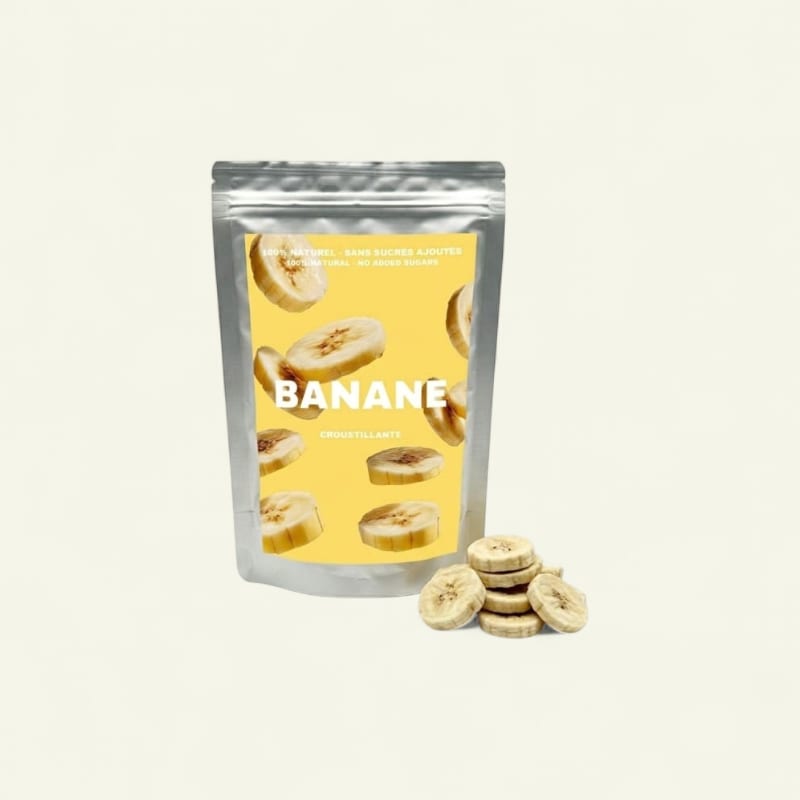 Bananes lyophilisées en tranches 100g