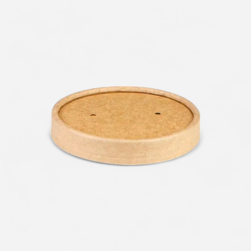 Couvercle pot soupe kraft 350ml x25