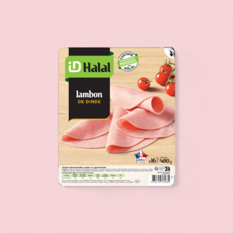 Jambon de dinde halal 30g x16