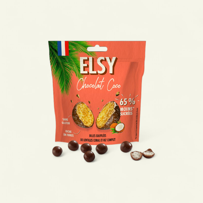 16 sachets - Billes Chocolat au Lait et Noix de Coco 50g