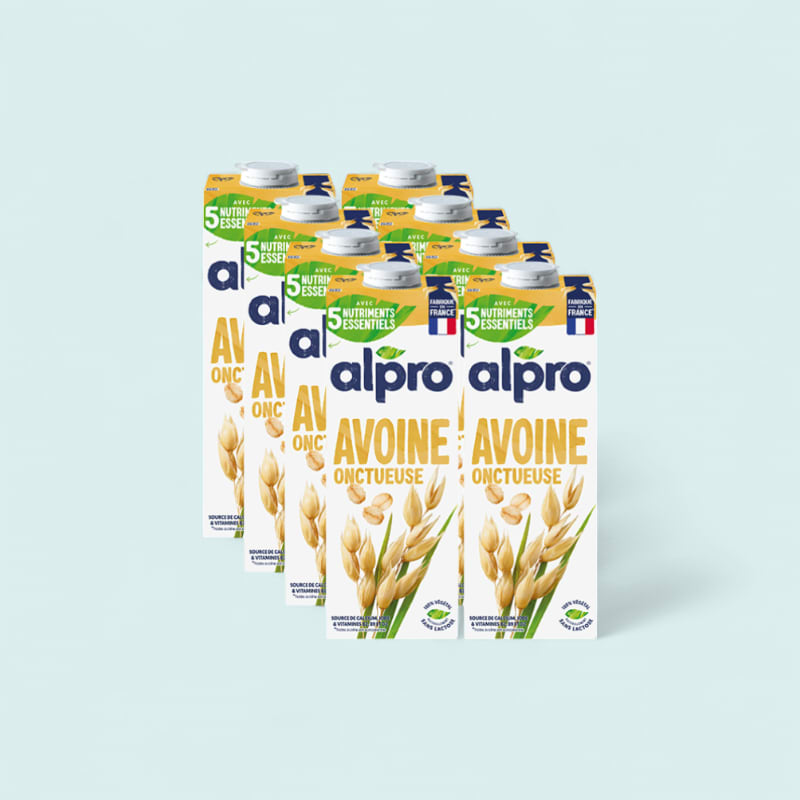 Alpro Creamy Oat Plant Milk 1Lx8