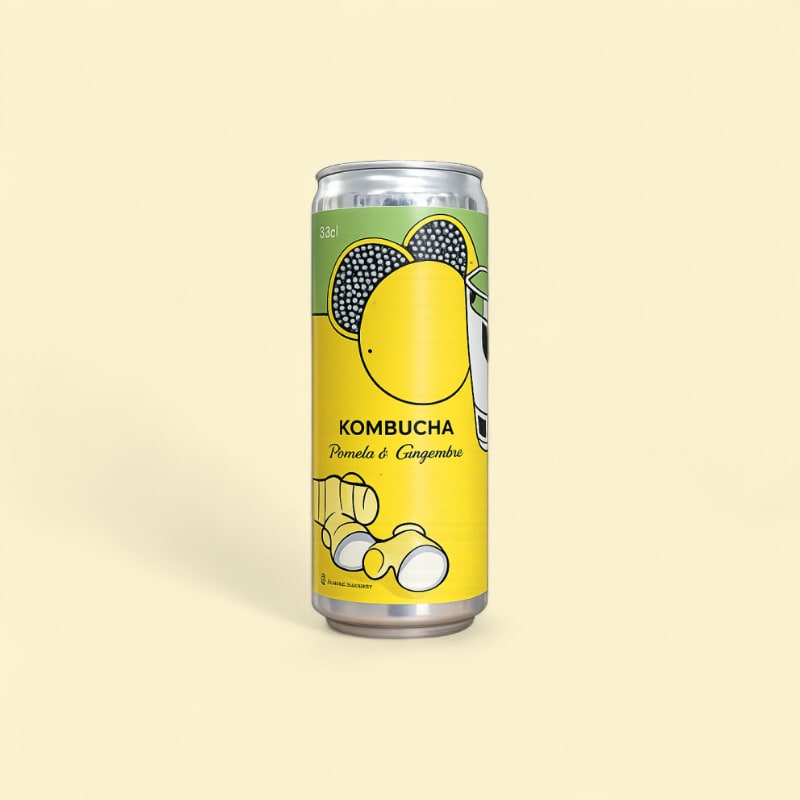 Kombucha Pomelos Gingembre canette 24x33cl