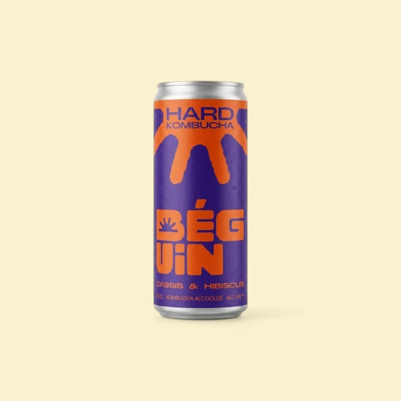 Béguin Hard Kombucha - Cassis & Hibiscus - Bio 24x33cl