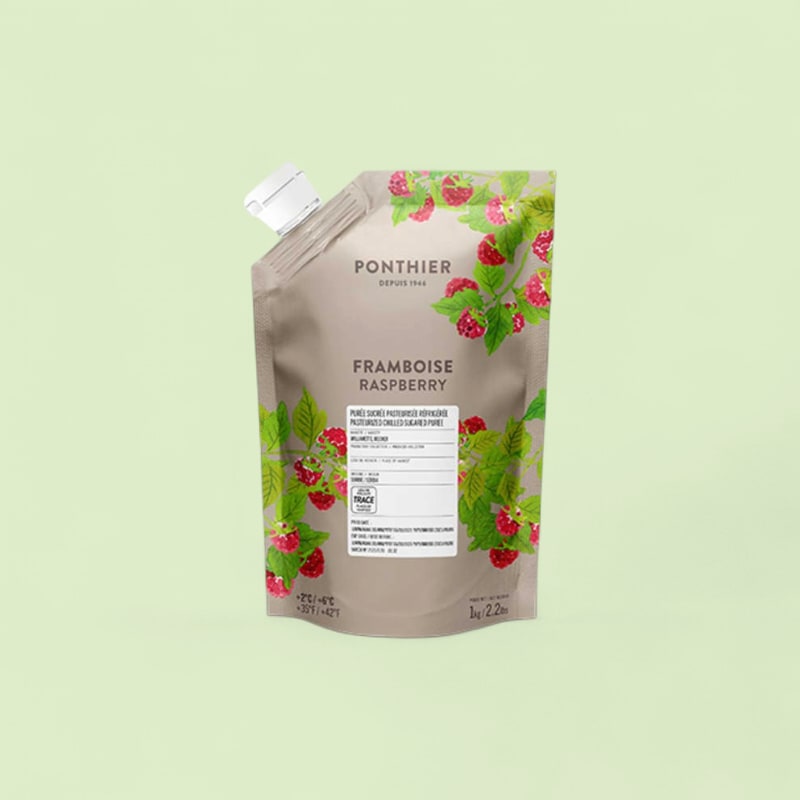Purée de framboise Willamette frais Ponthier 1kg