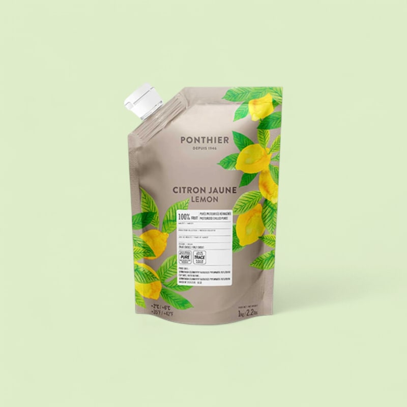 Purée de citron jaune frais Ponthier 1kg