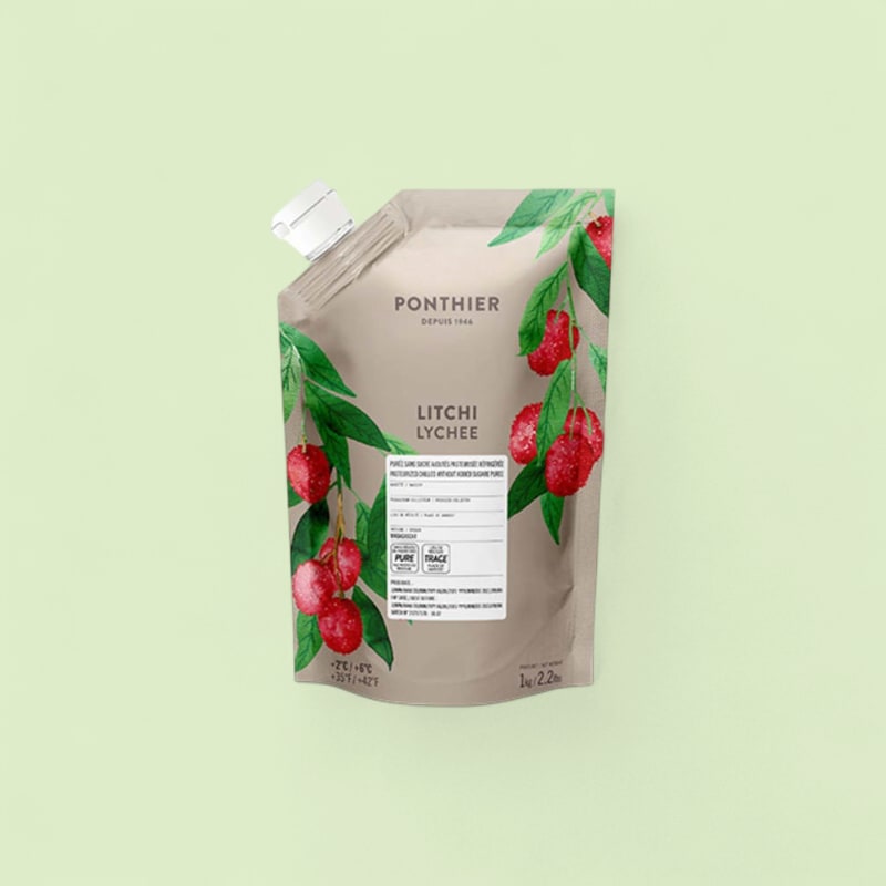Purée de litchi frais Ponthier 1kg