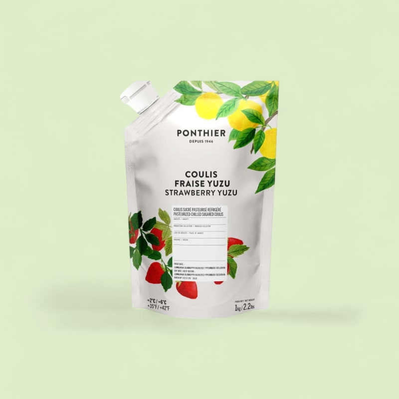 Coulis de fraise yuzu frais Ponthier 1kg