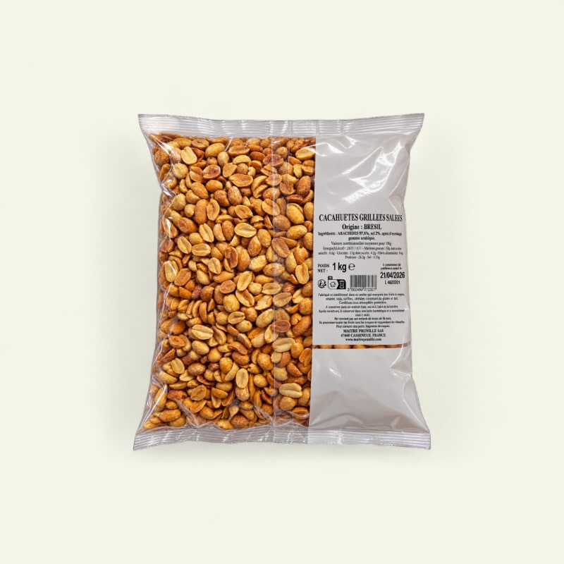 Cacahuètes grillées salées 1kg