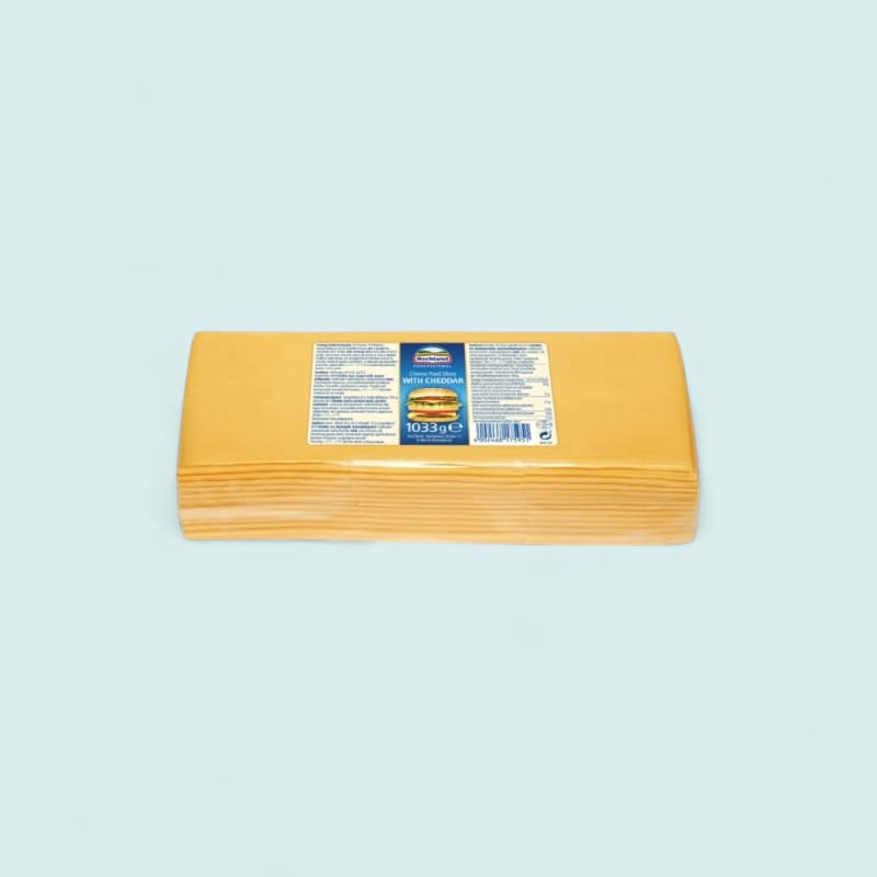 Cheddar fondu 60% 84 tranches ~1kg