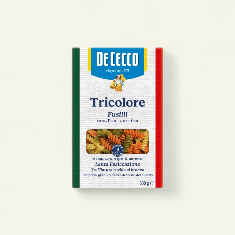 Fusilli tricolore N°34 500g