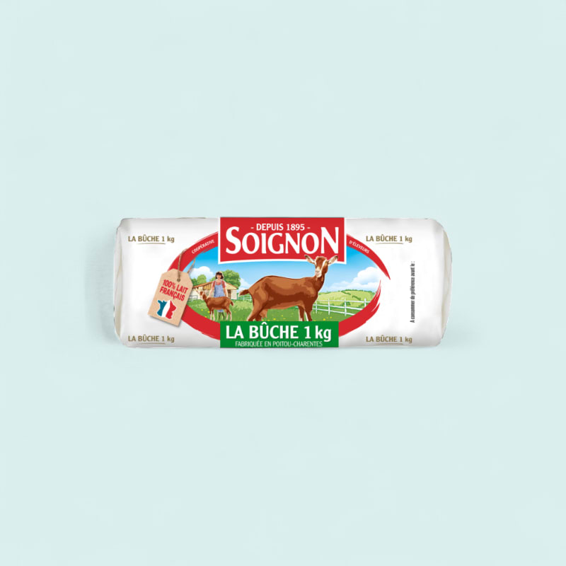 Buche chèvre Sainte Maure 1kg Soignon