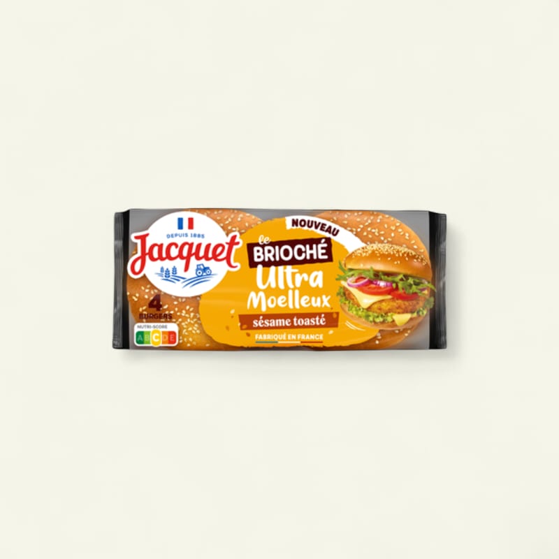 Pain burger brioché sésame x4 250g