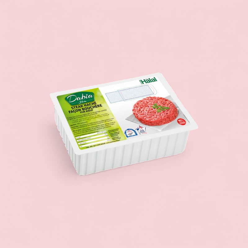 Steak haché halal rond 125g façon bouchère 15% MG x 8 