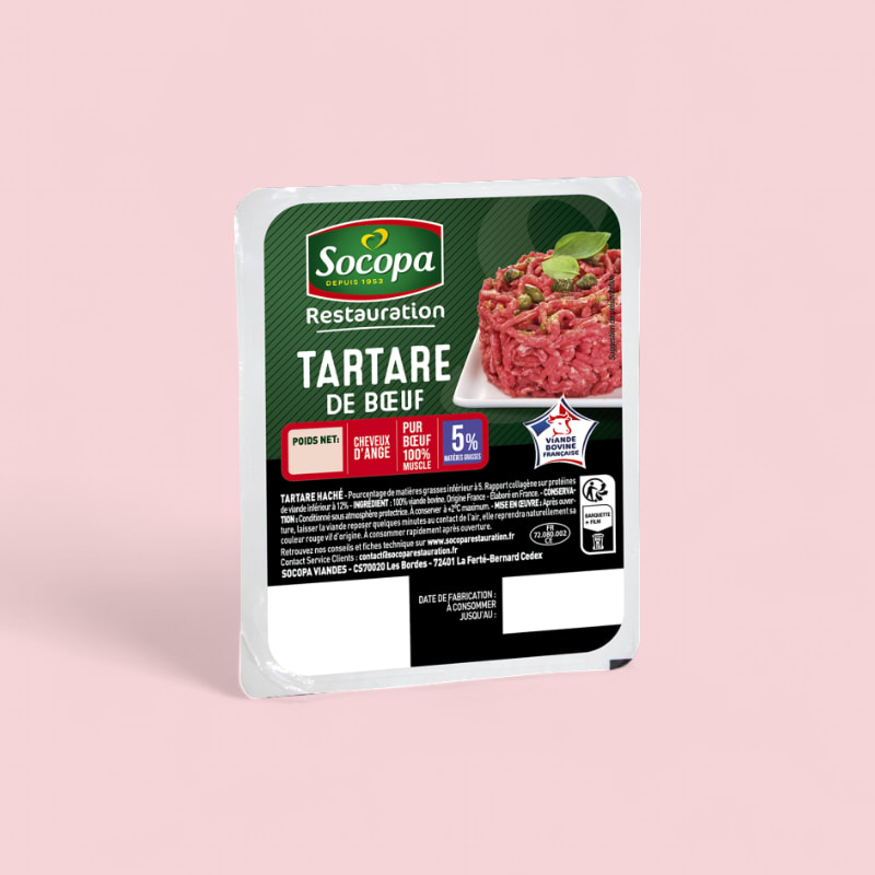 Tartare 180g Socopa 5%MG VBF X8
