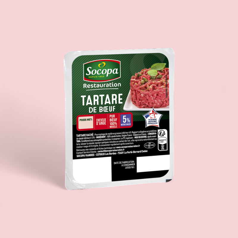 Tartare 150g Socopa 5%MG VBF X8