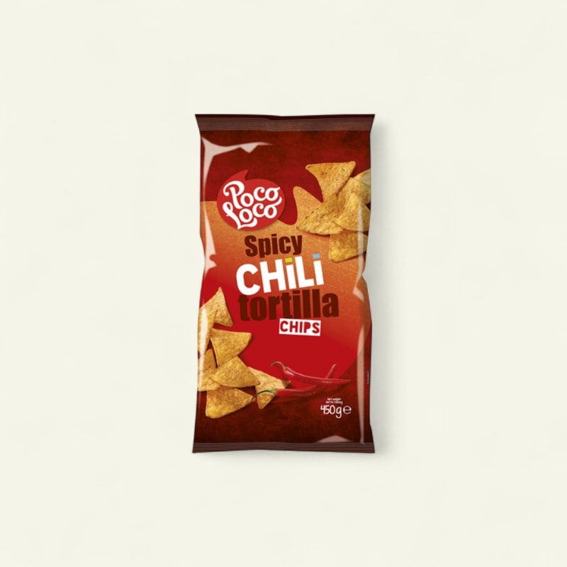 Tortillas chips au chili 450g