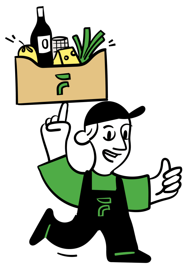 Delivery man illustration