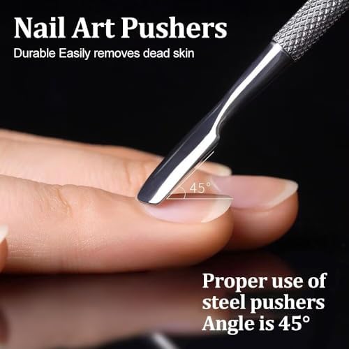 Vue 2 de Wolmik Repoussecuticules Kit Doutils