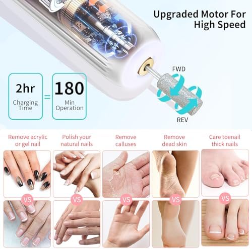 Vue 5 de Xunmotoryao Ponceuse Pour Ongles